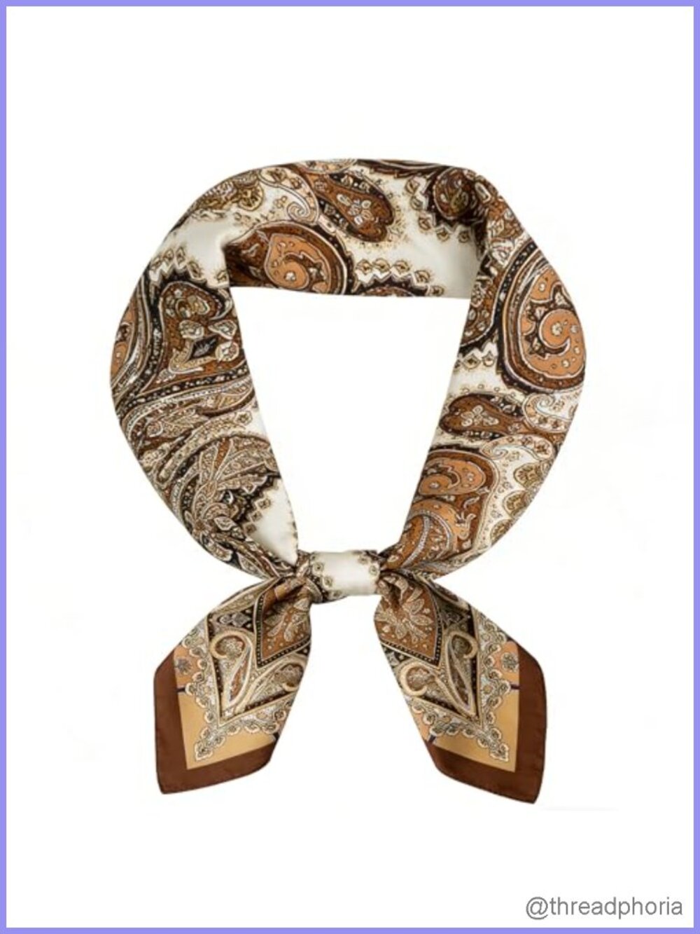 Western Wild Rag Scarf 27.5" Unisex Satin Polyester Fashion Scarf